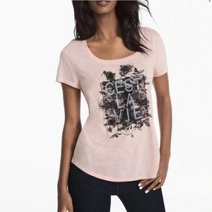 5/$35 WHBM Pink C’est La Vie Tee - L